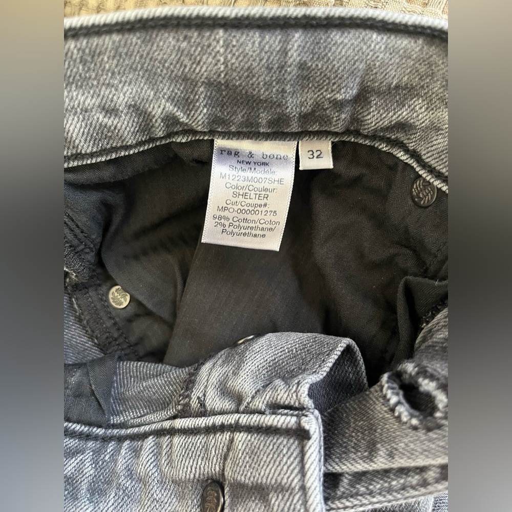 rag & bone Men's Gray Slim Jeans - Picture 11 of 15